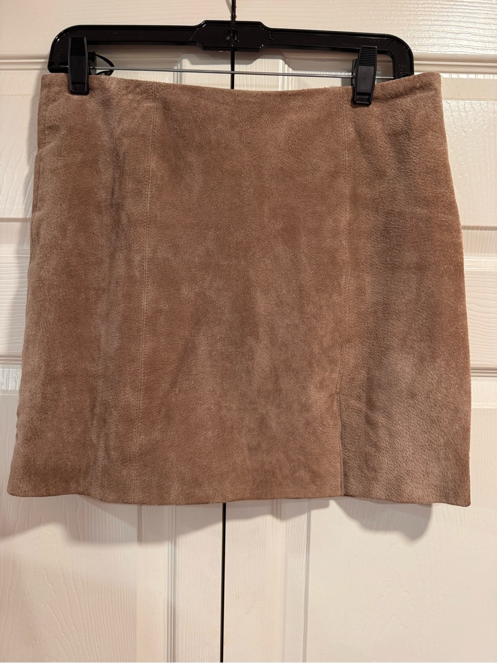 Blank NYC Taupe Suede Mini Skirt